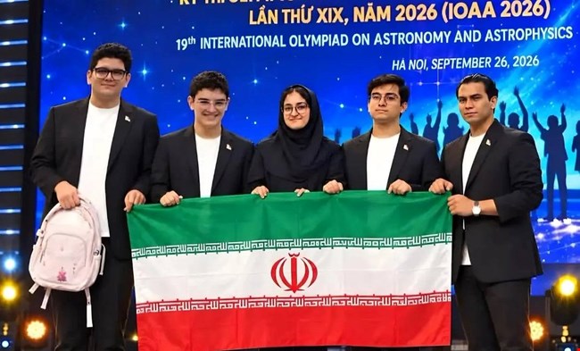 درخشش تیم ملی المپیاد نجوم و اختر فیزیک جمهوری اسلامی ایران